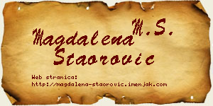 Magdalena Staorović vizit kartica